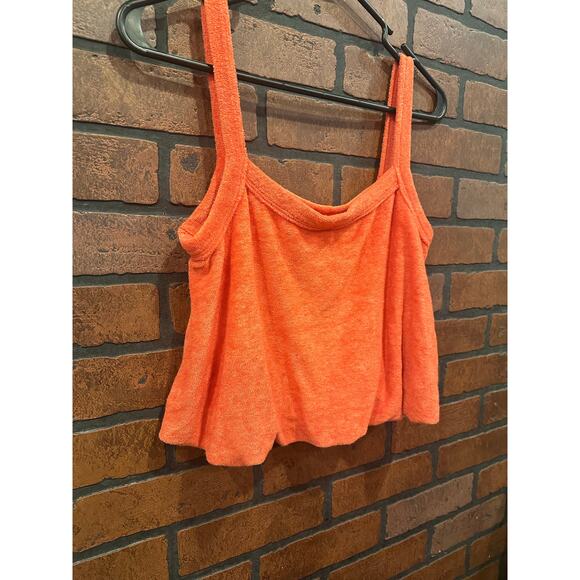 Project Social T Runaway Terry Bubble Tank Orange Size S NWT - Picture 6 of 8